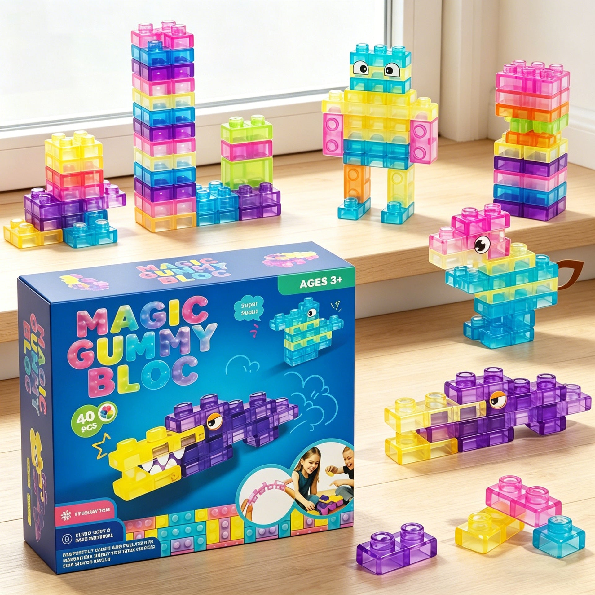 Squishy Jelly Building Blocks Educational Toys