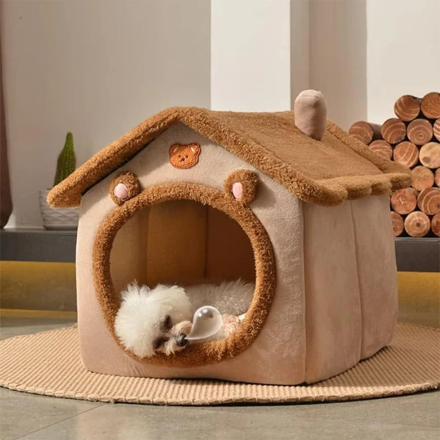 Foldable Pet House & Cozy Bed