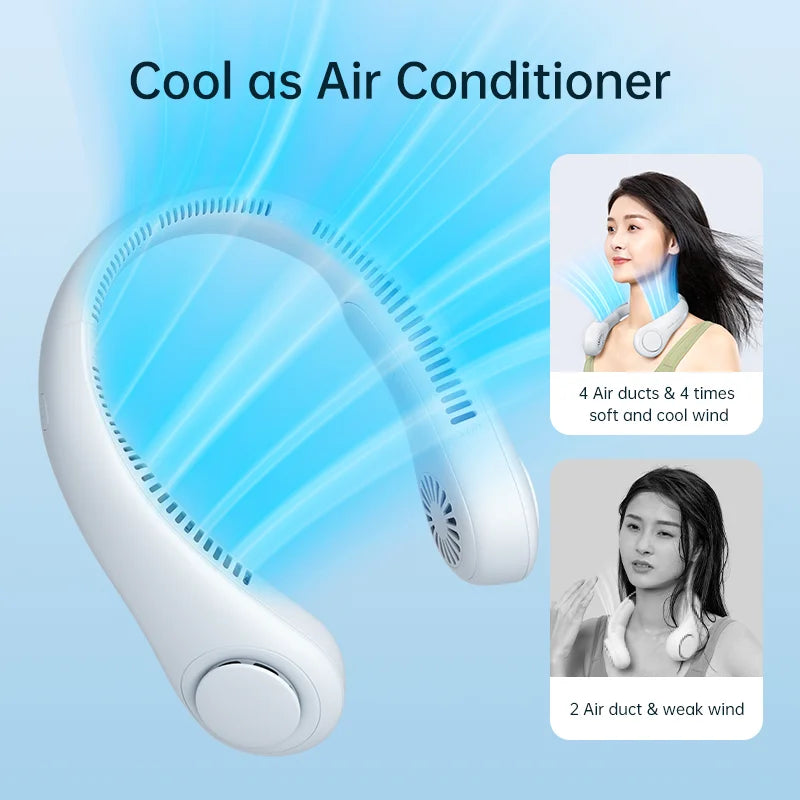 JISULIFE Portable Bladeless Neck Fan