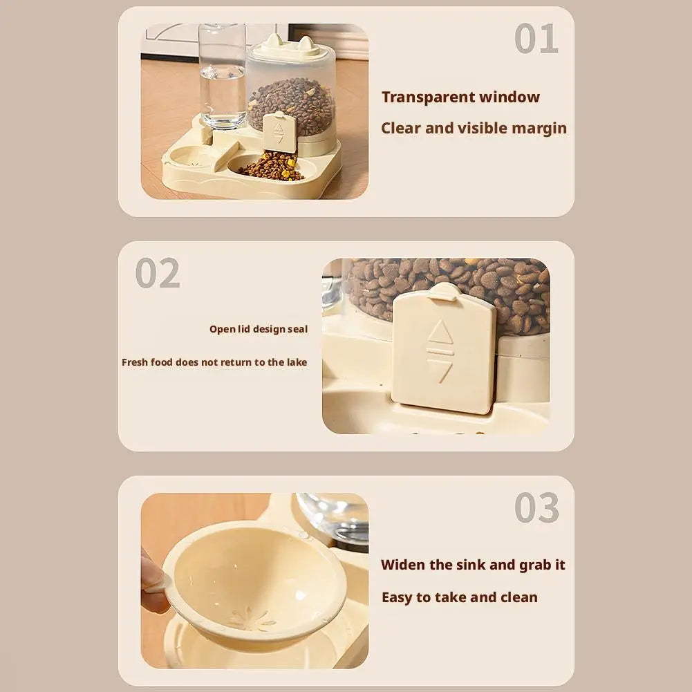 Automatic Pet Feeder And Water Dispenser