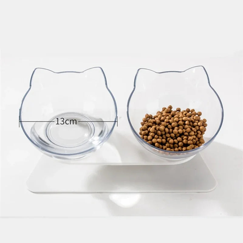 Elevated Cat Food & Water Bowl Set