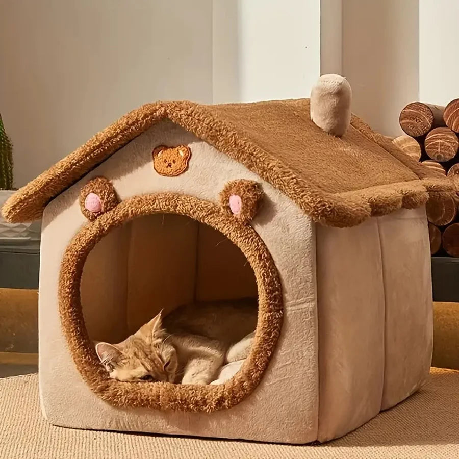 Foldable Pet House & Cozy Bed