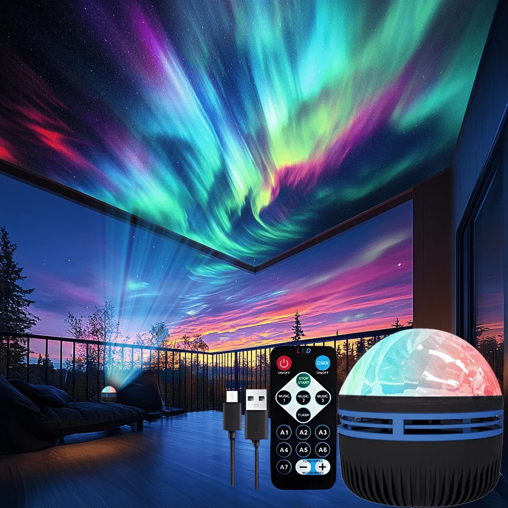 LED Starry Sky Galaxy Projector Aurora & Ocean  Night Light
