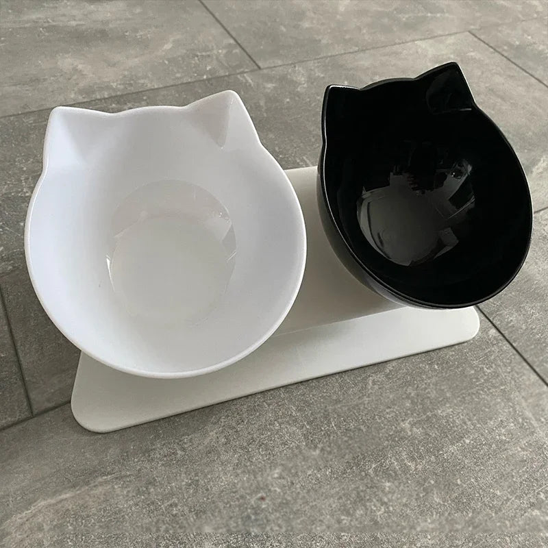 Elevated Cat Food & Water Bowl Set