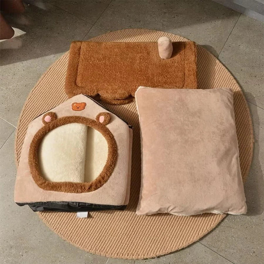 Foldable Pet House & Cozy Bed
