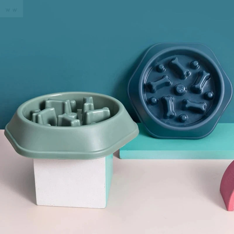 Slow Feeder Dog Bowl – Anti-Gulping Food Bowl