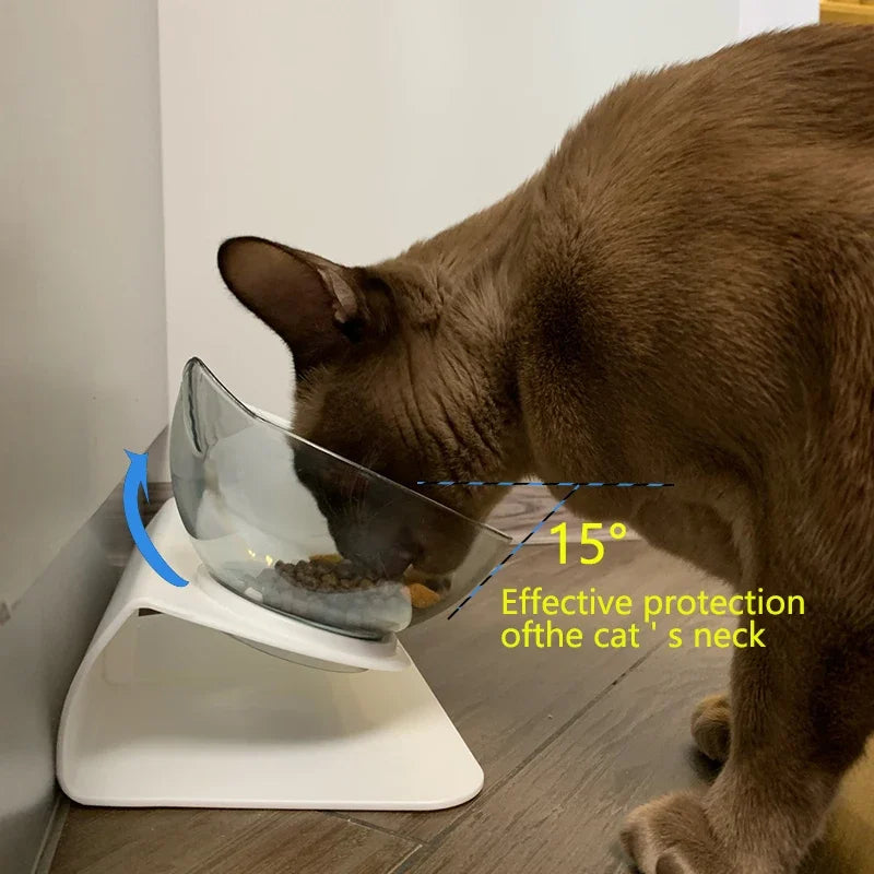 Elevated Cat Food & Water Bowl Set