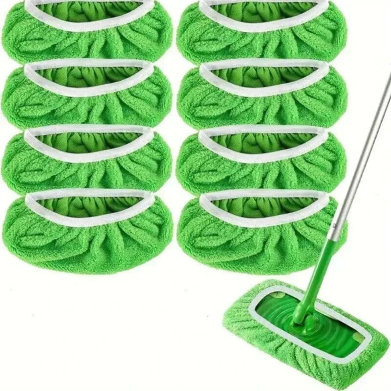 Eco-Friendly Reusable Flat Mop Pads – 6 Pack