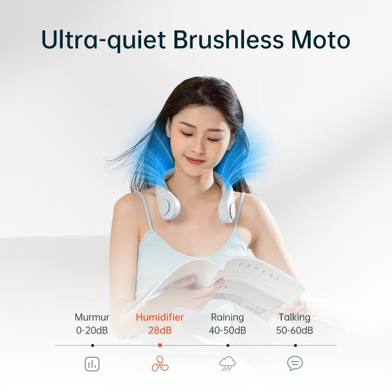 JISULIFE Portable Bladeless Neck Fan