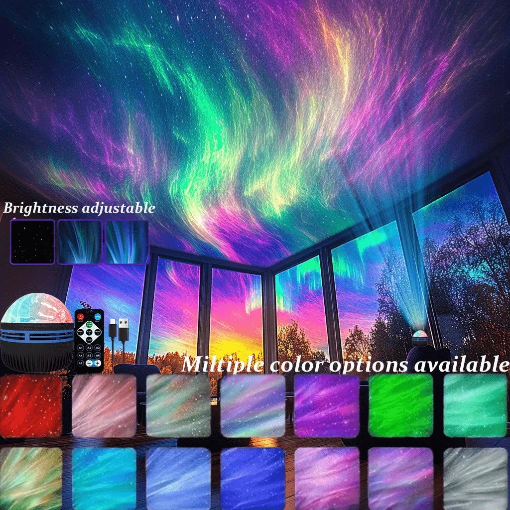 LED Starry Sky Galaxy Projector Aurora & Ocean  Night Light