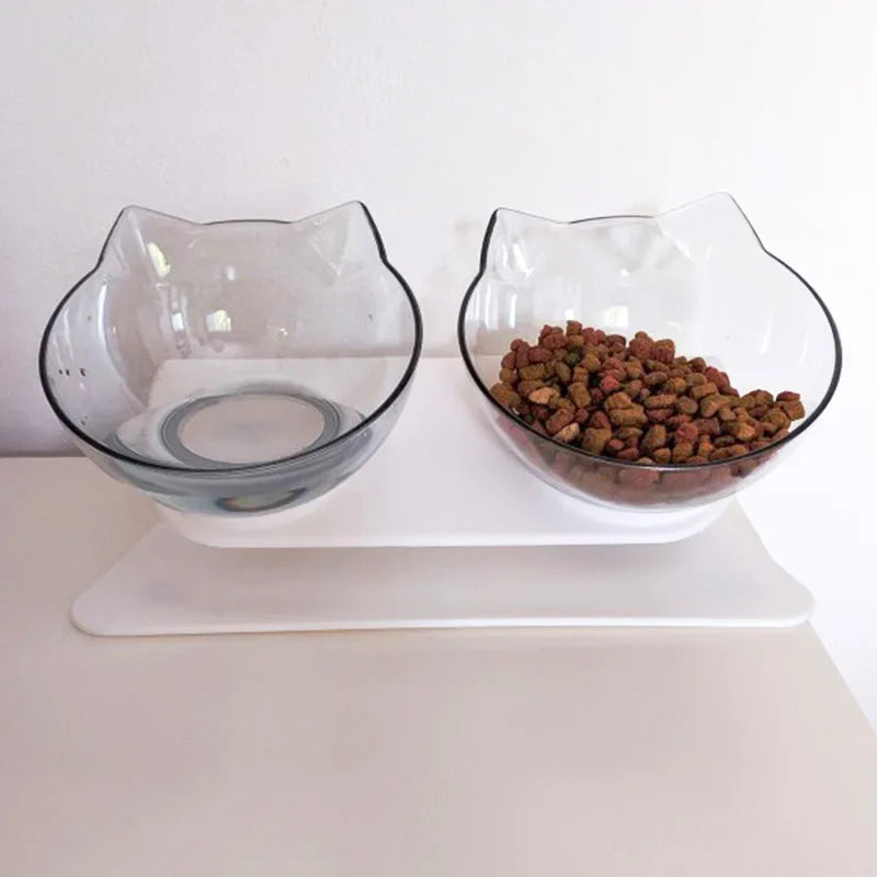 Elevated Cat Food & Water Bowl Set