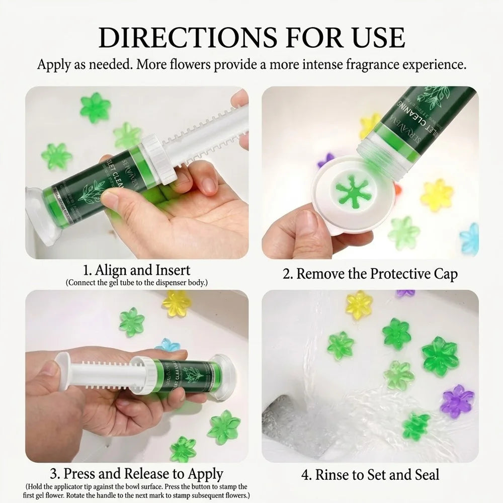 5Pcs Toilet Cleaning Gel Kit