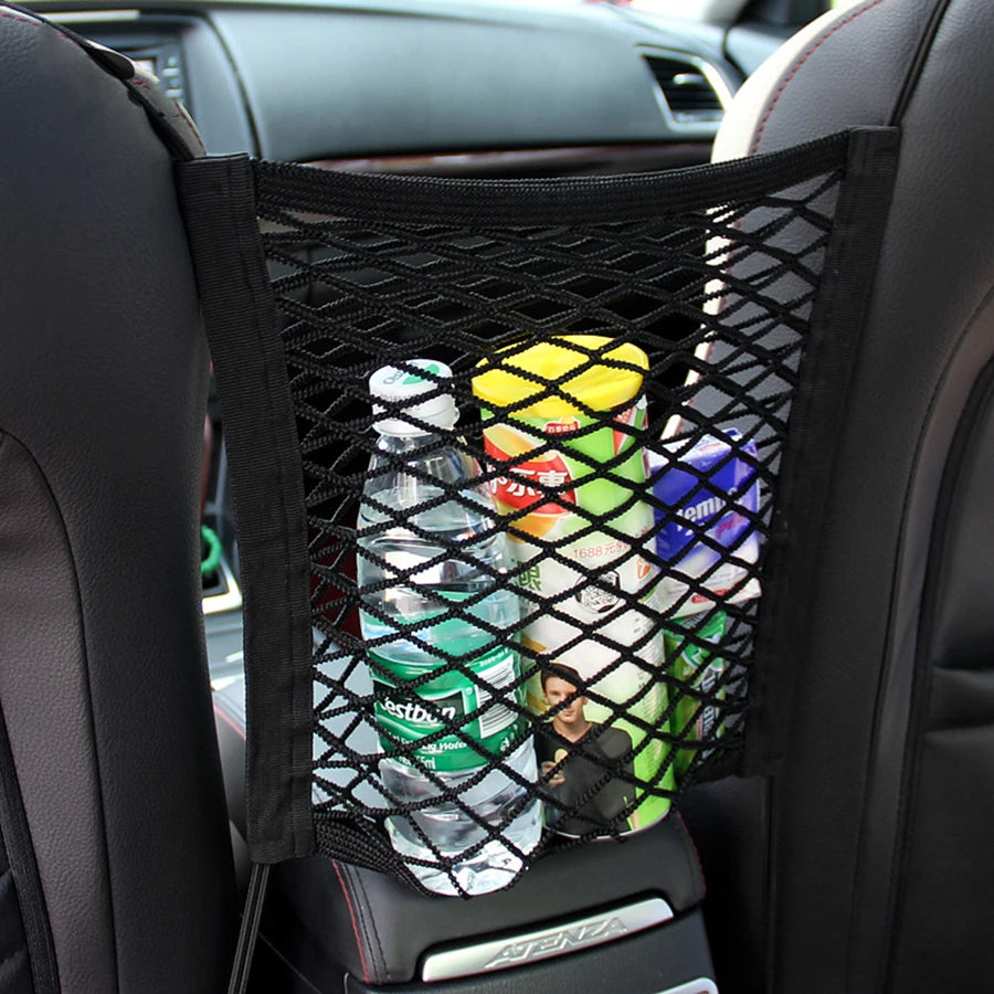 Pet Car Safety Barrier with Storage Pocket