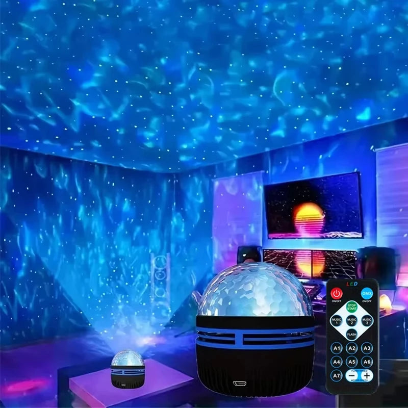 LED Starry Sky Galaxy Projector Aurora & Ocean  Night Light