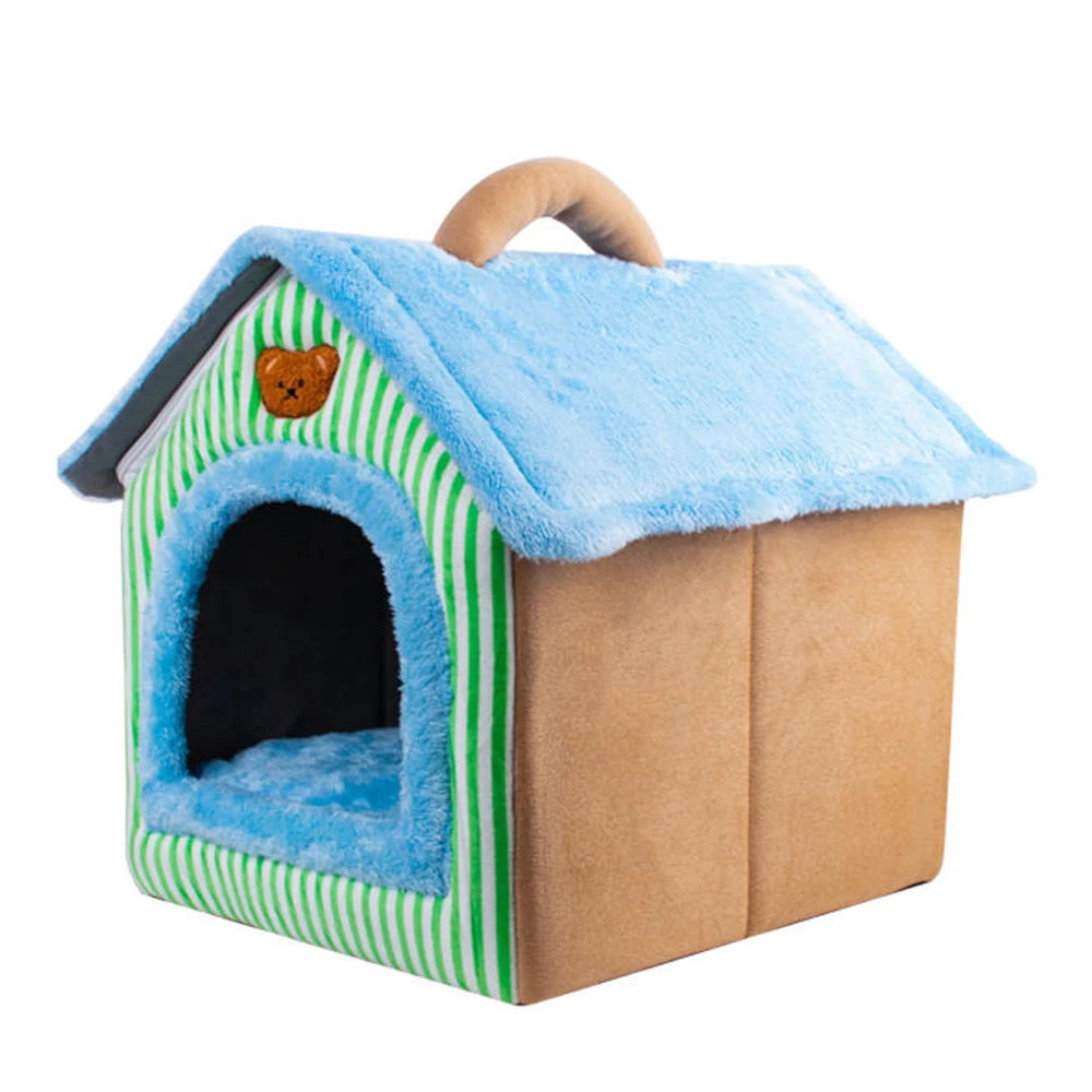 Foldable Pet House & Cozy Bed