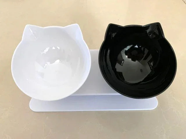 Elevated Cat Food & Water Bowl Set