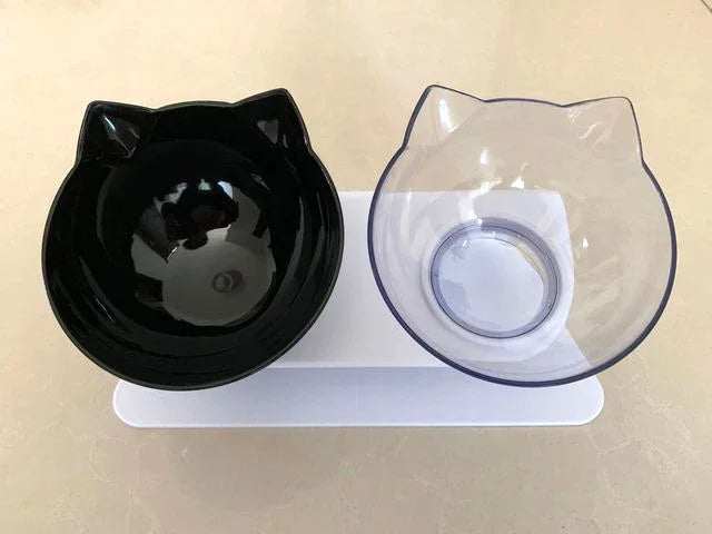 Elevated Cat Food & Water Bowl Set