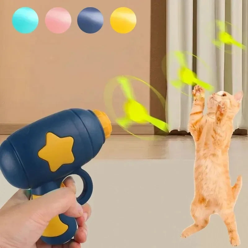 Interactive Flying Disc Cat Toy Launcher