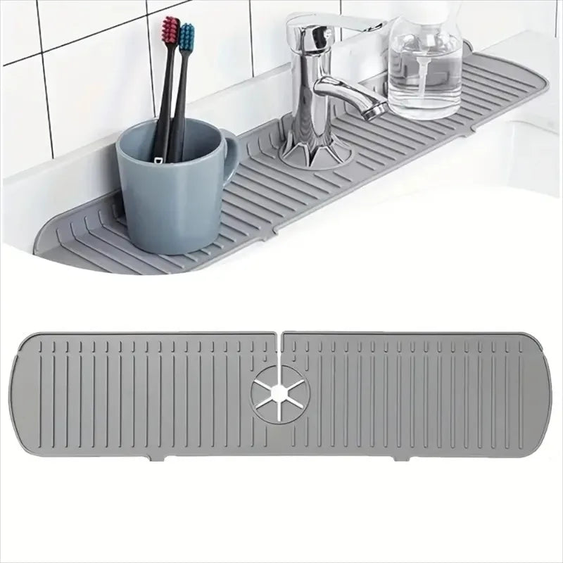 Silicone Faucet Splash Guard & Sink Drying Mat