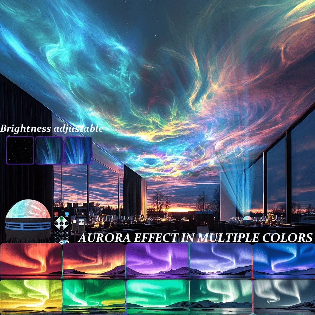 LED Starry Sky Galaxy Projector Aurora & Ocean  Night Light