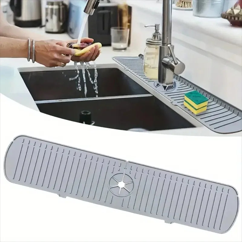 Silicone Faucet Splash Guard & Sink Drying Mat