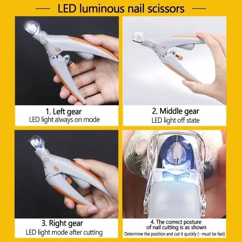 Pet Nail Clipper with Built in LED Light