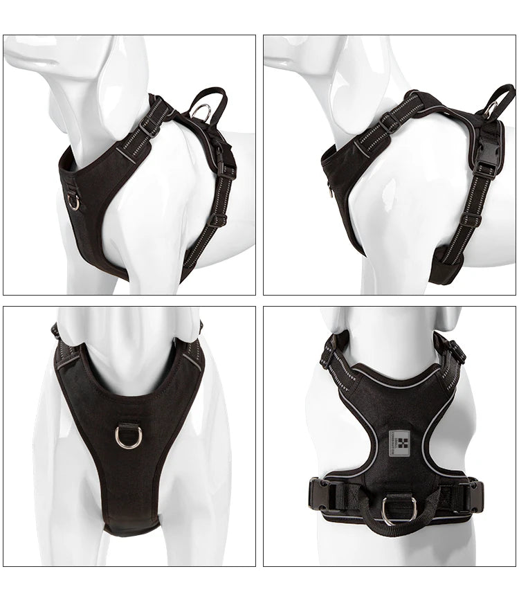 No-Pull Reflective Adjustable Dog Harness