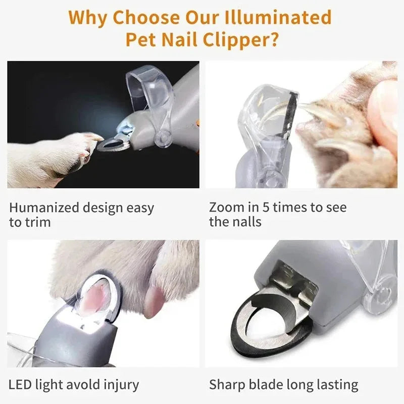 Pet Nail Clipper with Built in LED Light