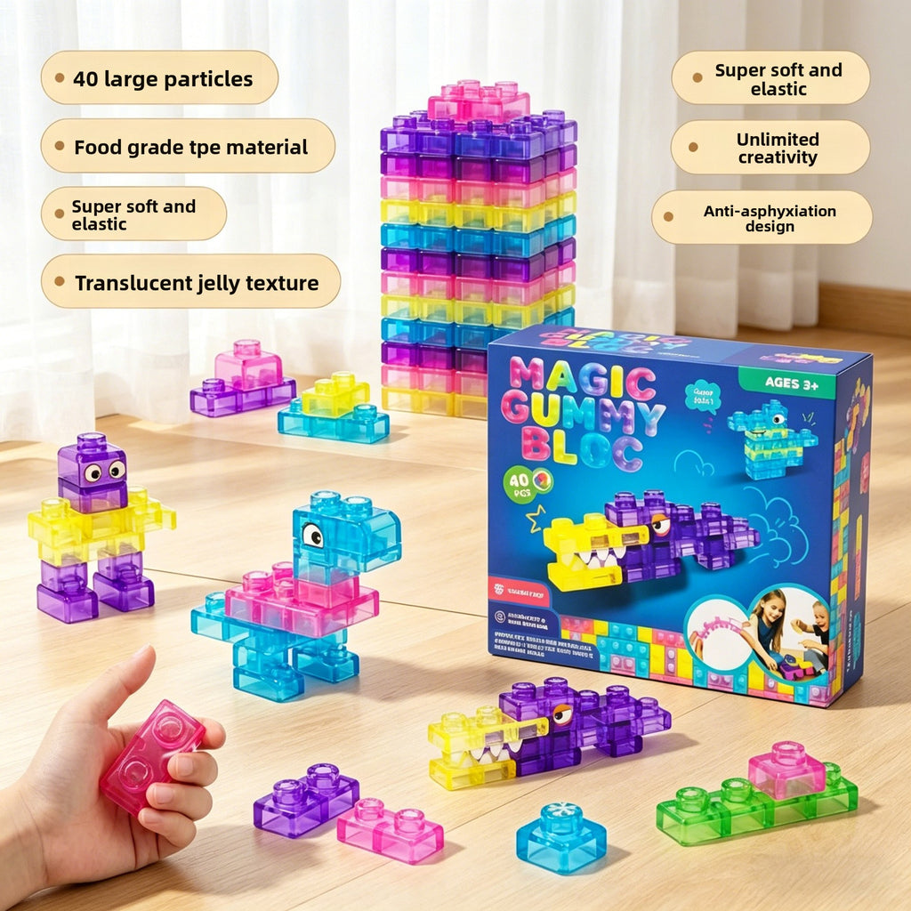 Squishy Jelly Building Blocks Educational Toys
